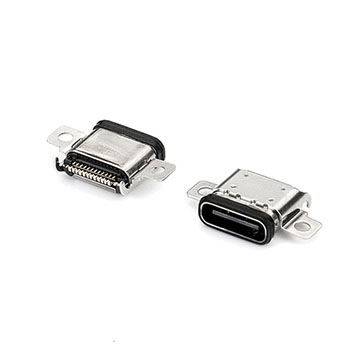 USB Type C Female Connector Side Entry Waterproof Type